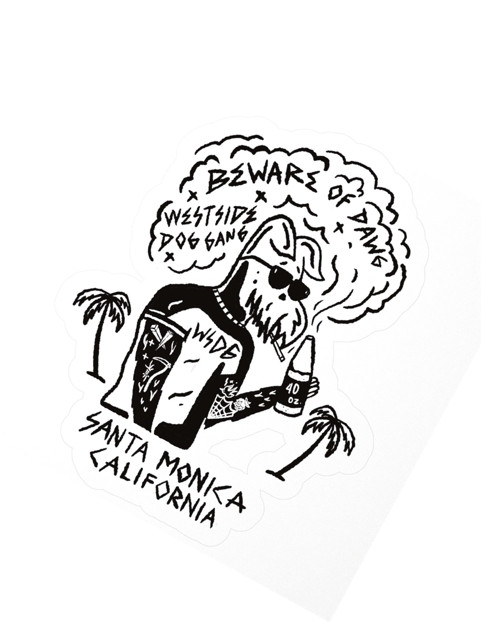STICKER // Beware of Dawg product image (2)