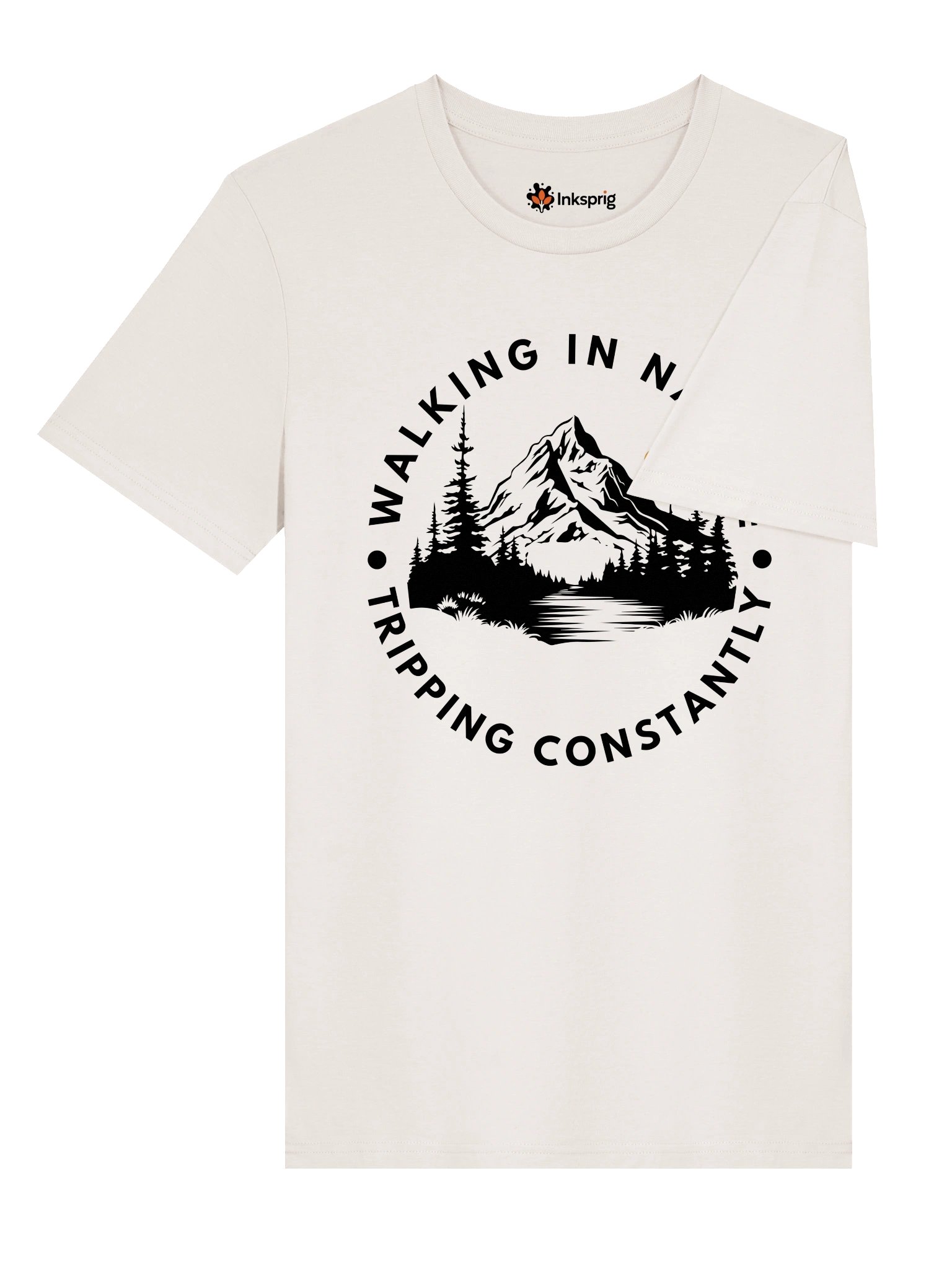Walking in Nature, Tripping Constantly Organic Unisex T-Shirt product image (4)