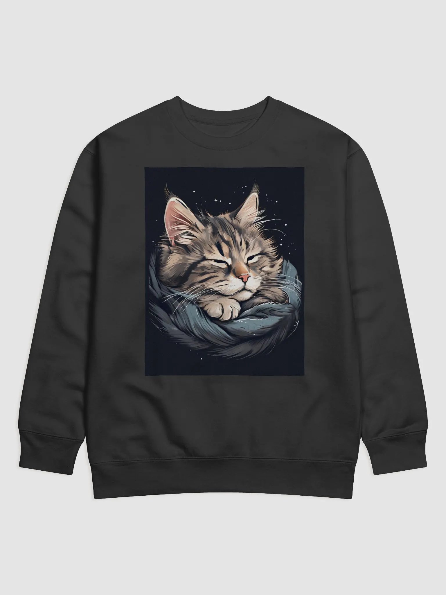 Long Sleeve Sleepy Cat product image (1)