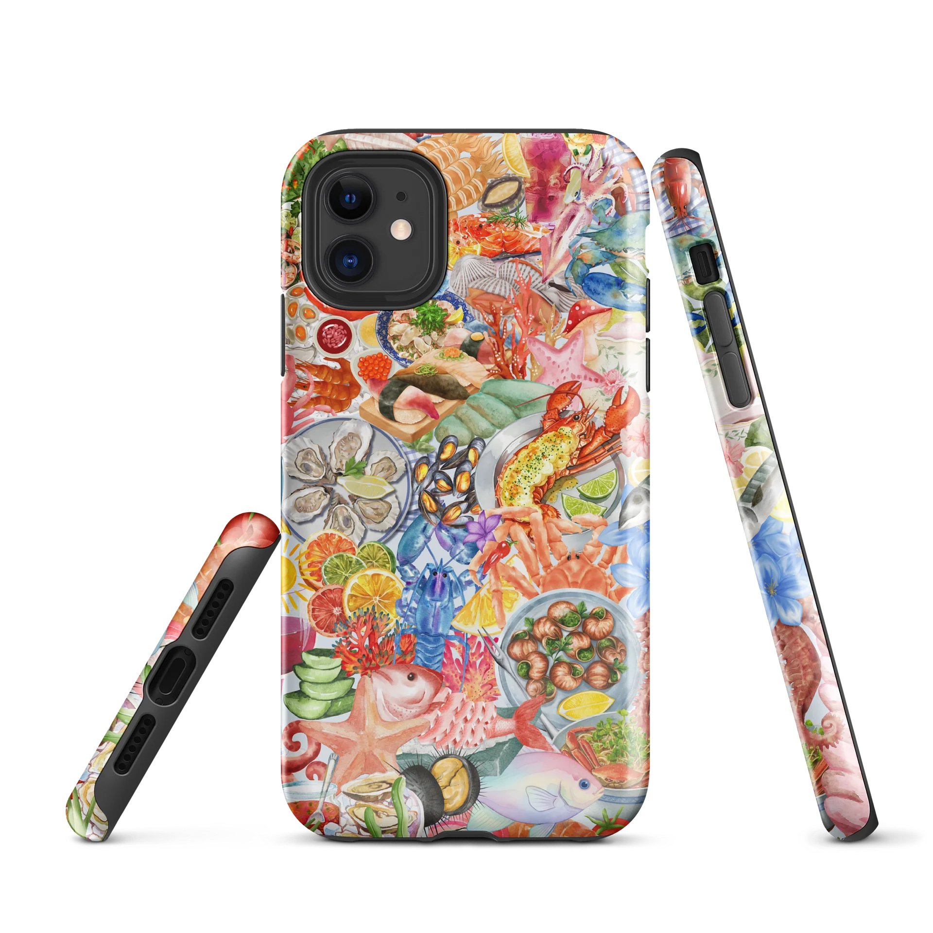 Fresh Seafood Coastal Vibes Collage Phone Case product image (1)
