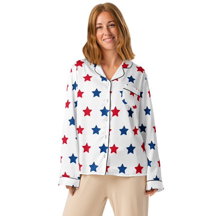 Starry Sky Silky Pajama Top product image (1)
