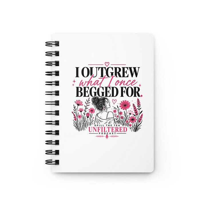 OUTGREW — SPill the tea Unfiltered Pink Spiral Journal product image (1)