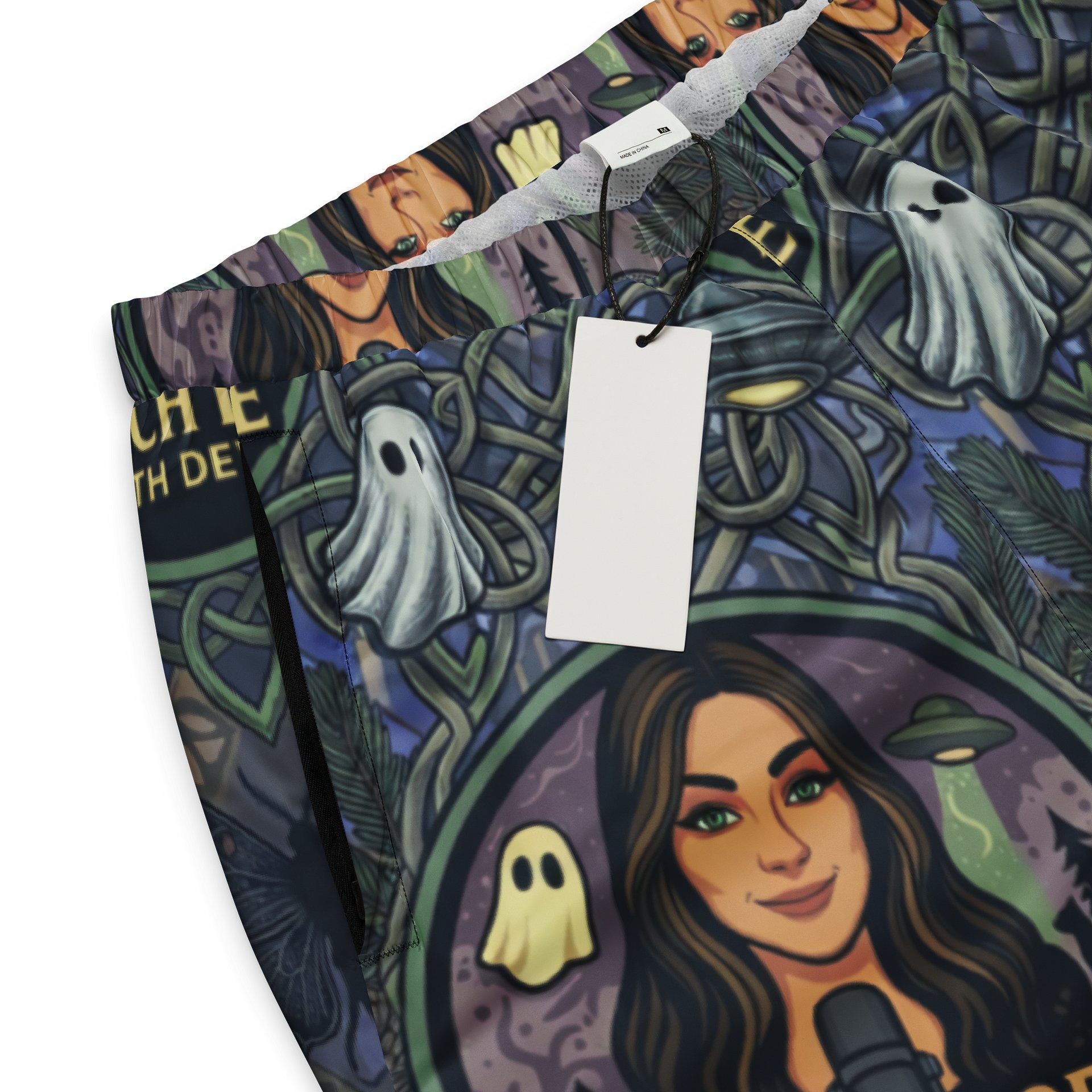 PORCH LORE DEVAN PERIWINKLE MOTH UNISEX TRACK PANTS product image (3)
