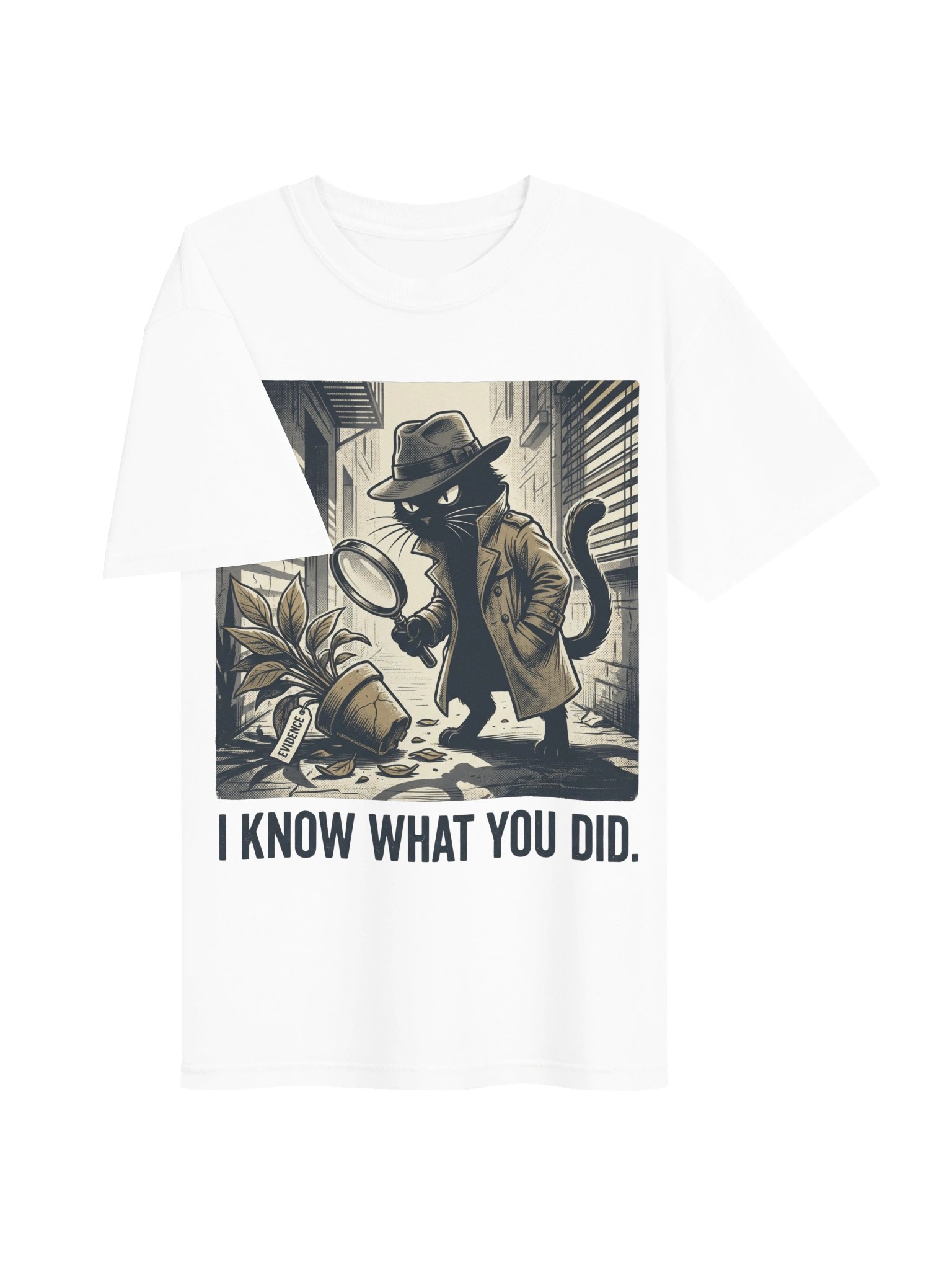 I Know What You Did Detective Cat Tee product image (37)