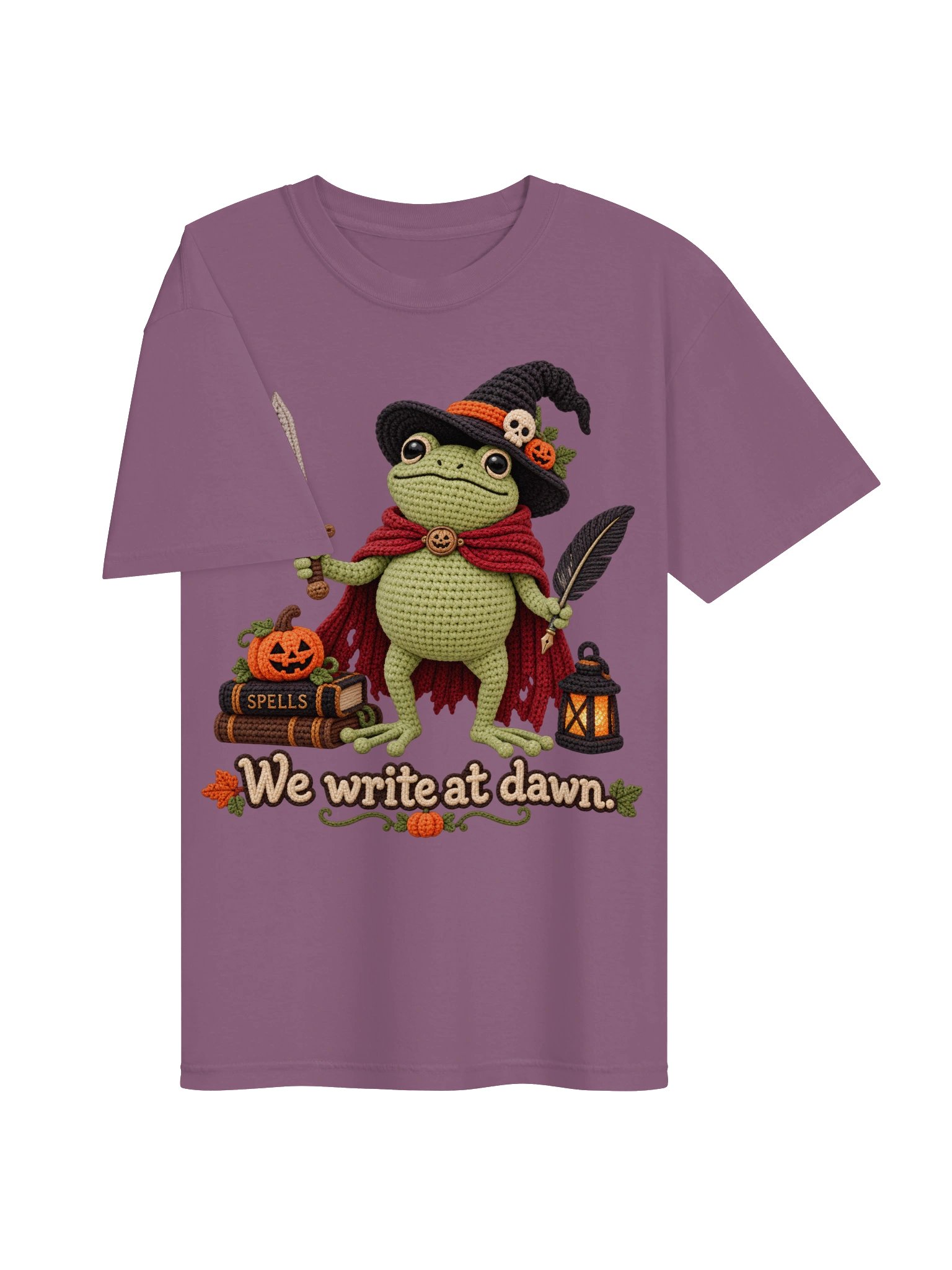 We Write at Dawn – Crochet Halloween Frog Wizard Design product image (14)