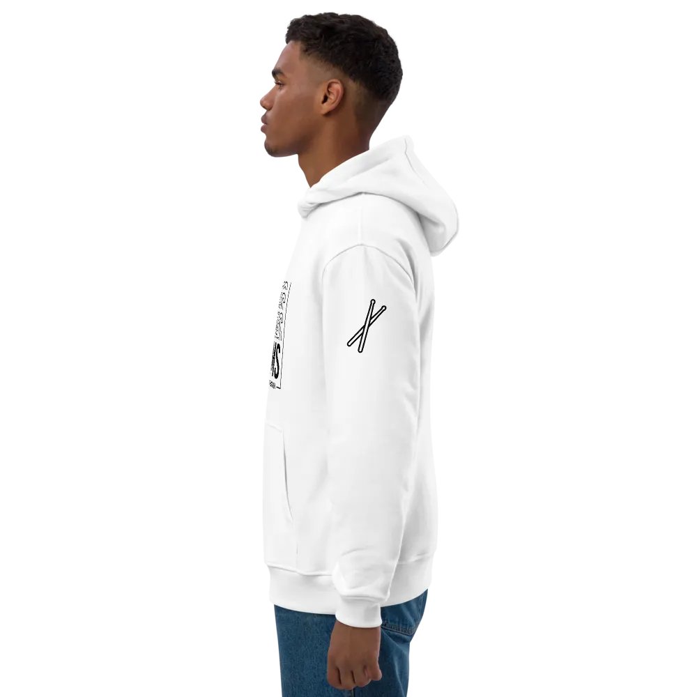 DRUMS Premium White Hoodie product image (7)