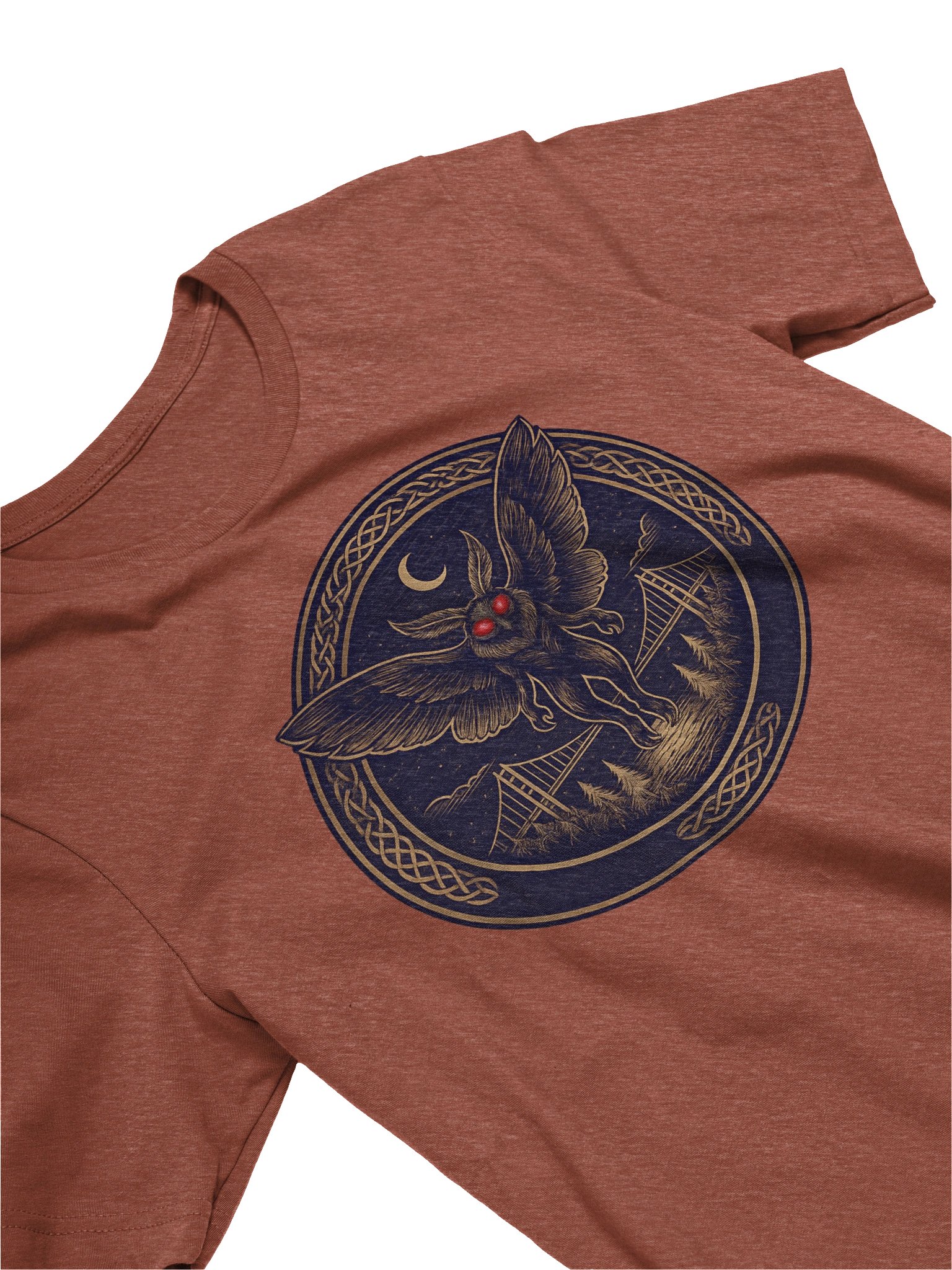 MOTHMAN EMBLEM SUPER SOFT T-SHIRT product image (63)