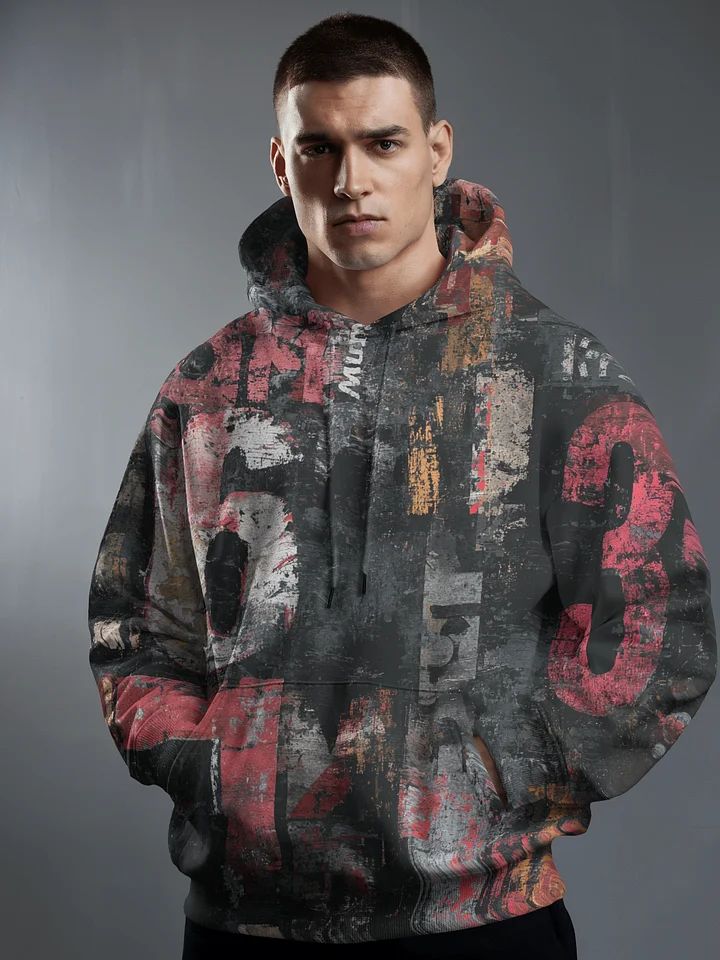 Distressed Numbers Unisex Hoodie product image (1)
