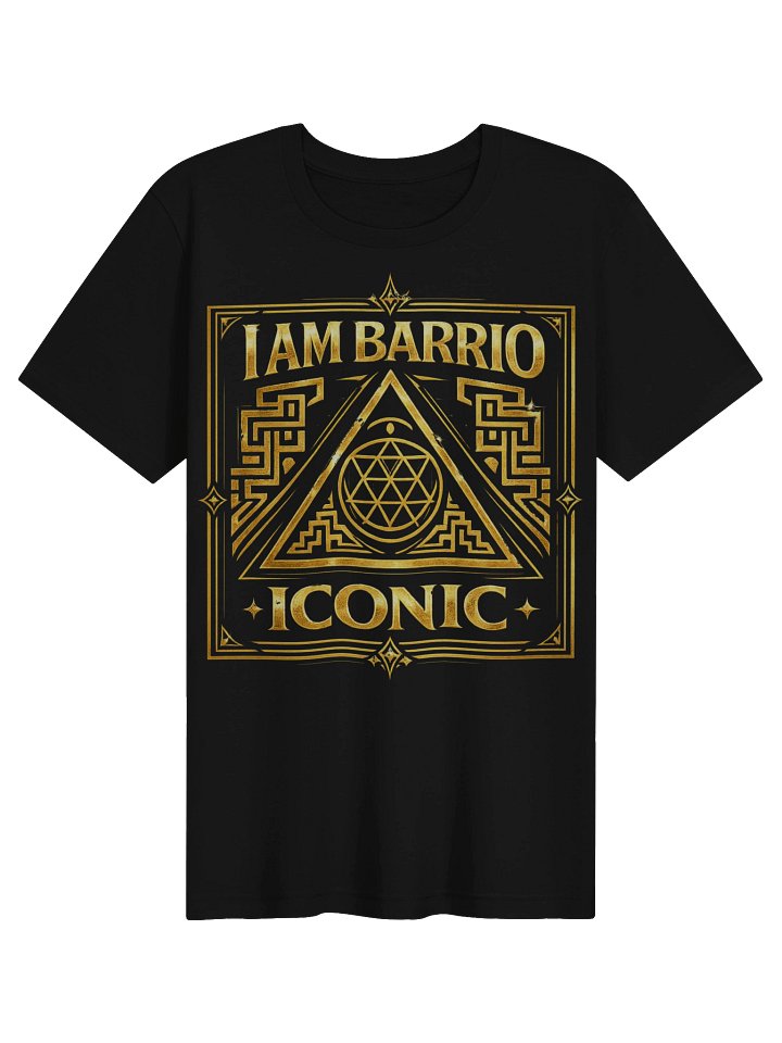 I AM BARRIO ICONIC Tee – Gold Sacred Seal product image (1)