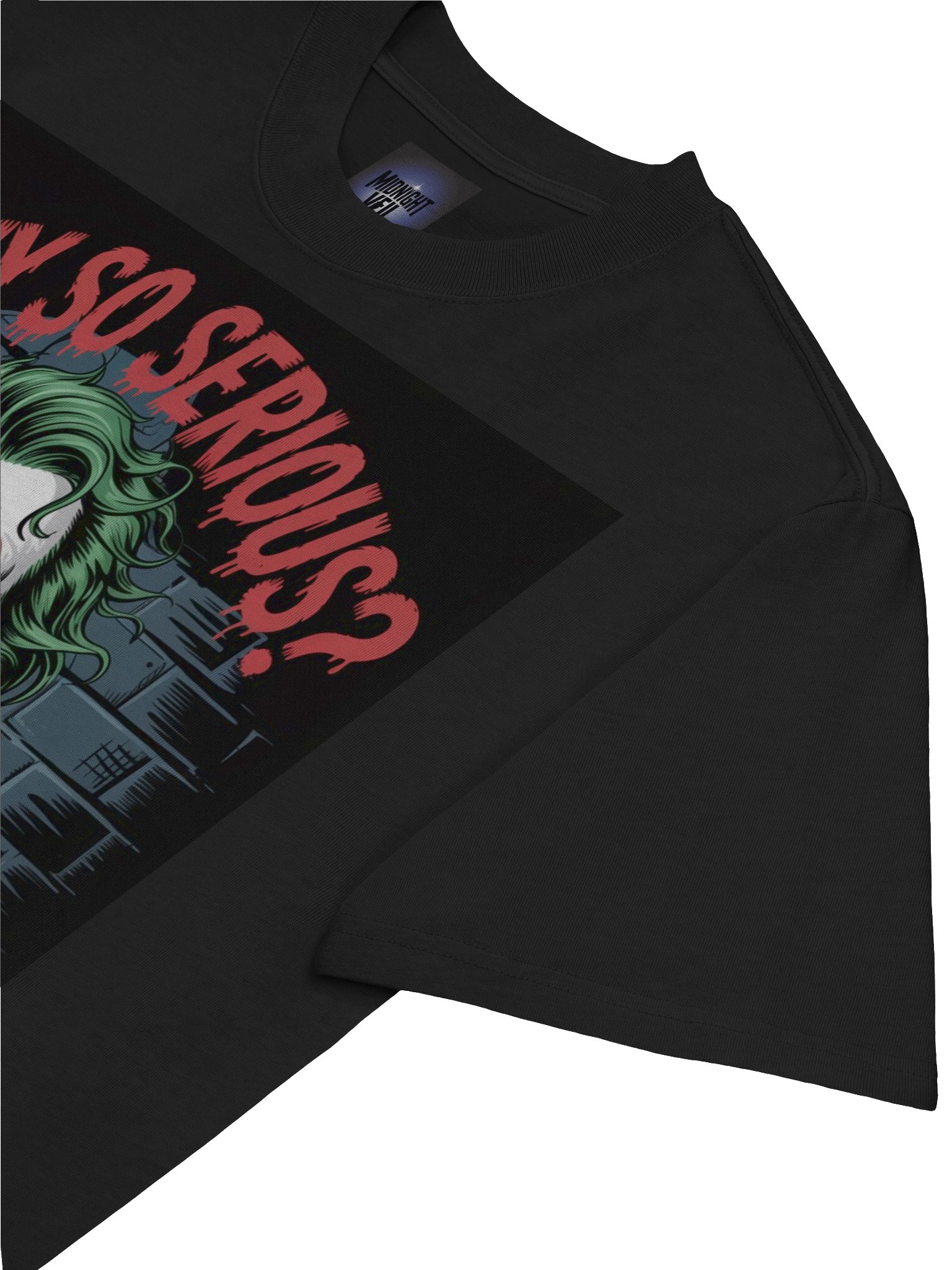 Sinister Query: Why So Serious? Joker Oversized Faded T-Shirt product image (7)