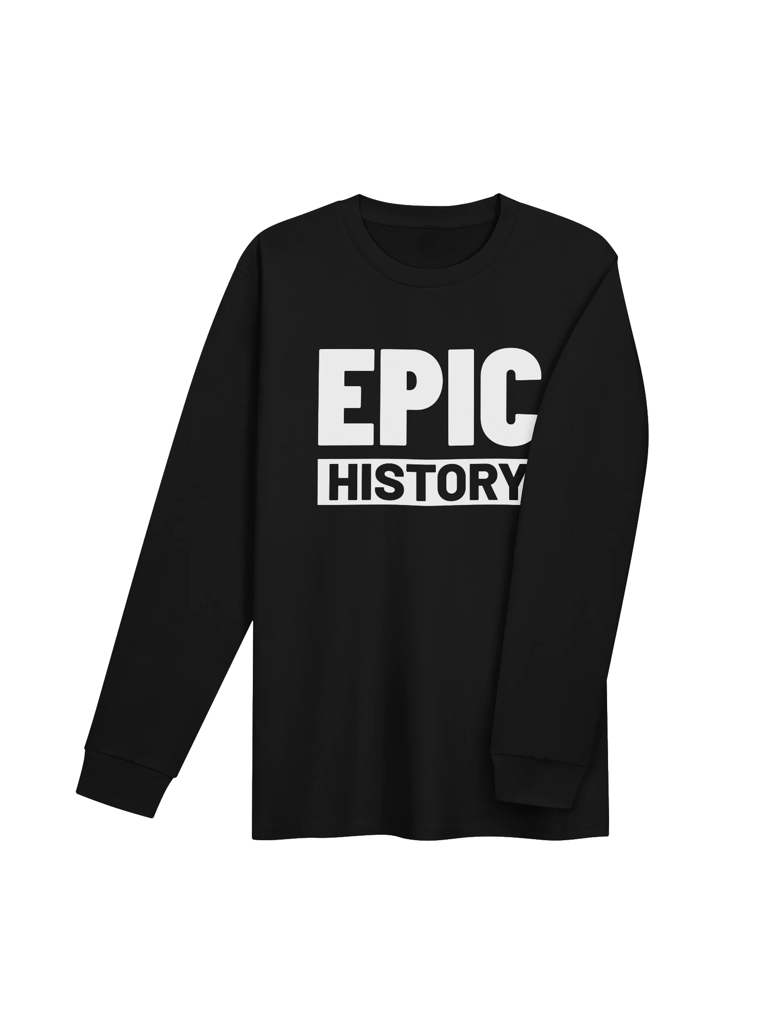 Epic History Logo - Long Sleeve T-Shirt (White Logo) product image (4)