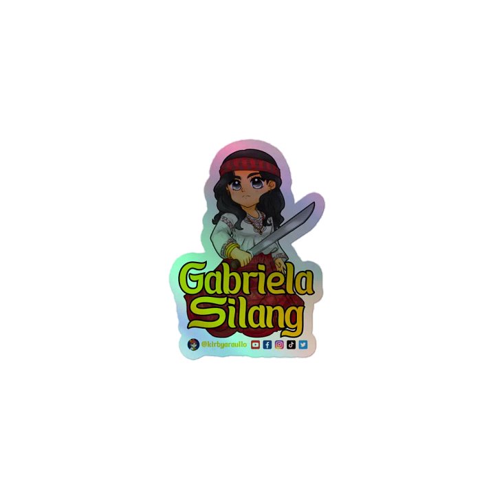 Gabriela Silang Hologram Sticker product image (1)