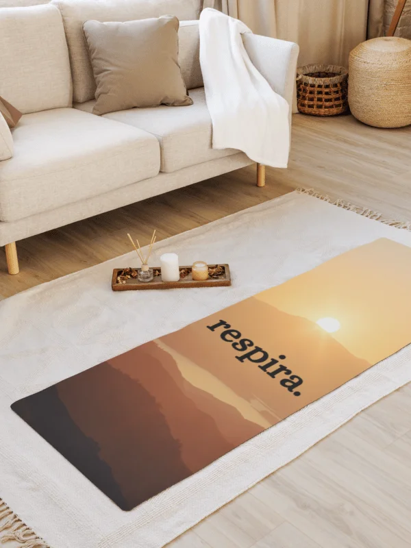 Esterilla de Yoga "Respira" | Colchoneta Antideslizante para Yoga y Meditación | 61 × 173 cm product image (1)