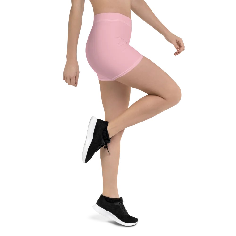 Plain Color Pink Bike Shorts product image (3)