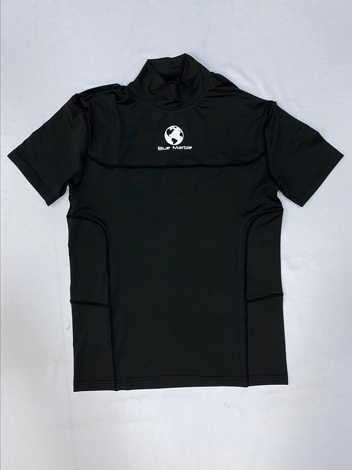 Blue Marble Elite Performance Black Compression Turtle Neck Tee product image (2)