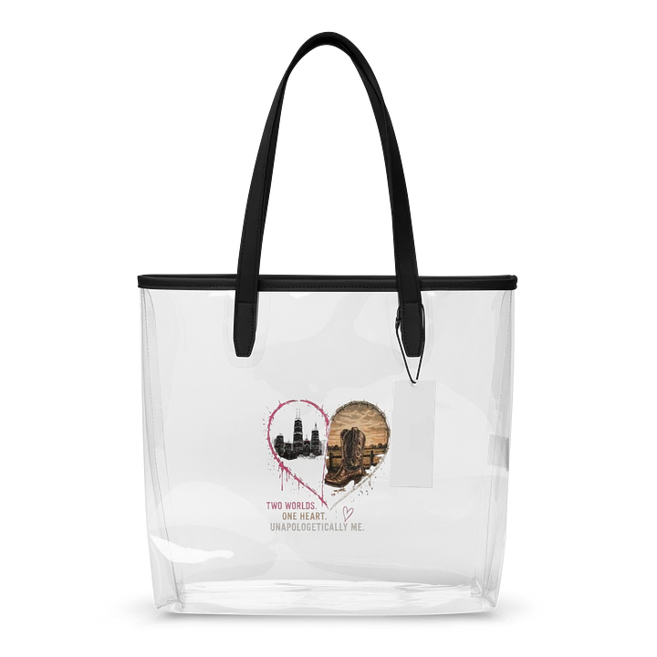 Two Worlds. One Heart. Clear Tote product image (1)