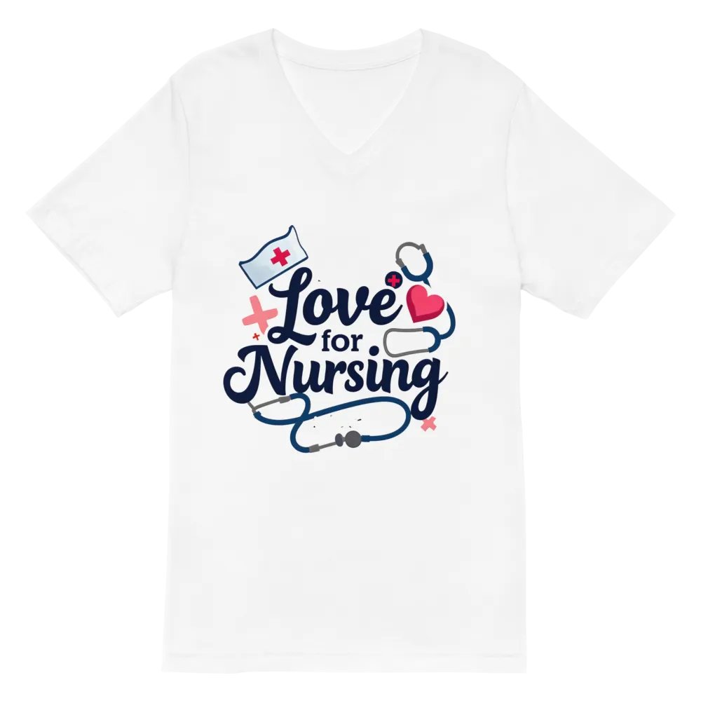 Nurse's Love V-Neck Tee product image (2)