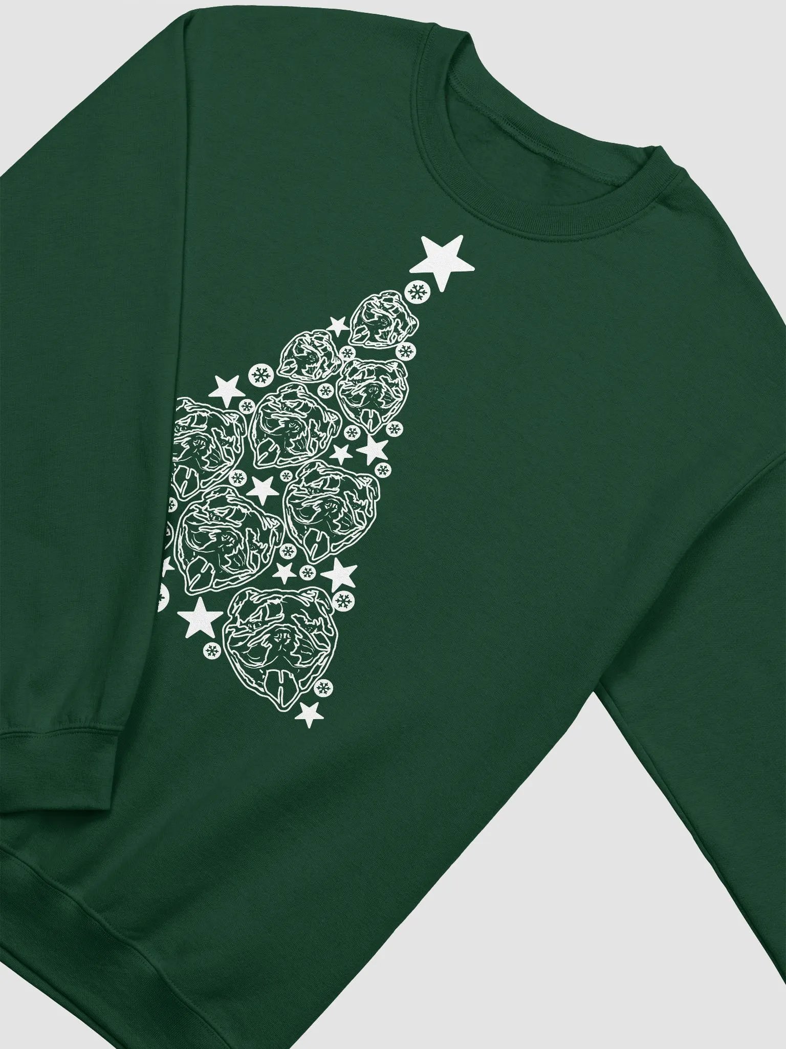 English Bulldog(2) Christmas Tree Sweatshirt Design for English Bulldog Paw-rents product image (14)