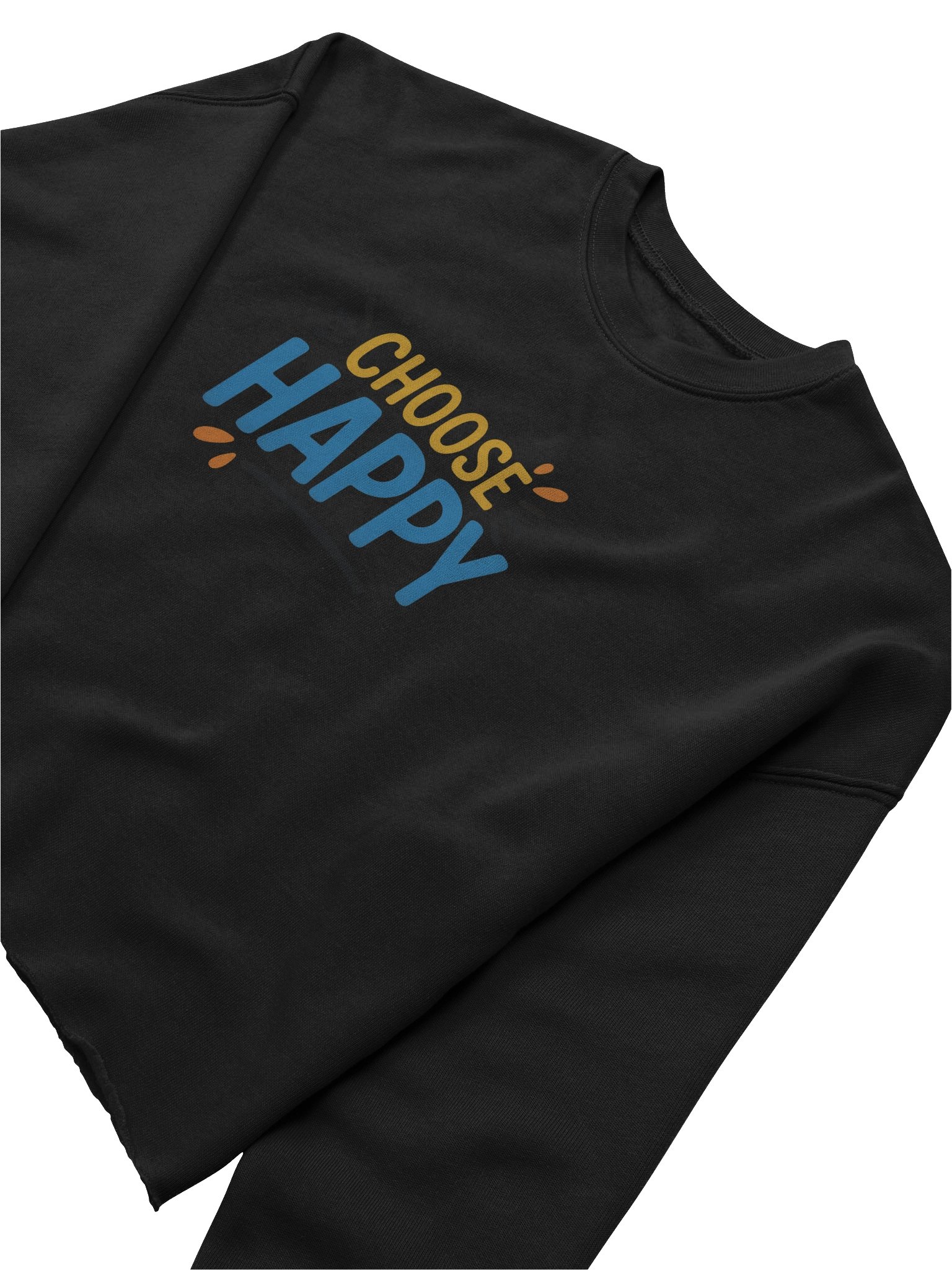 "Choose Happy" Crop Sweatshirt product image (5)