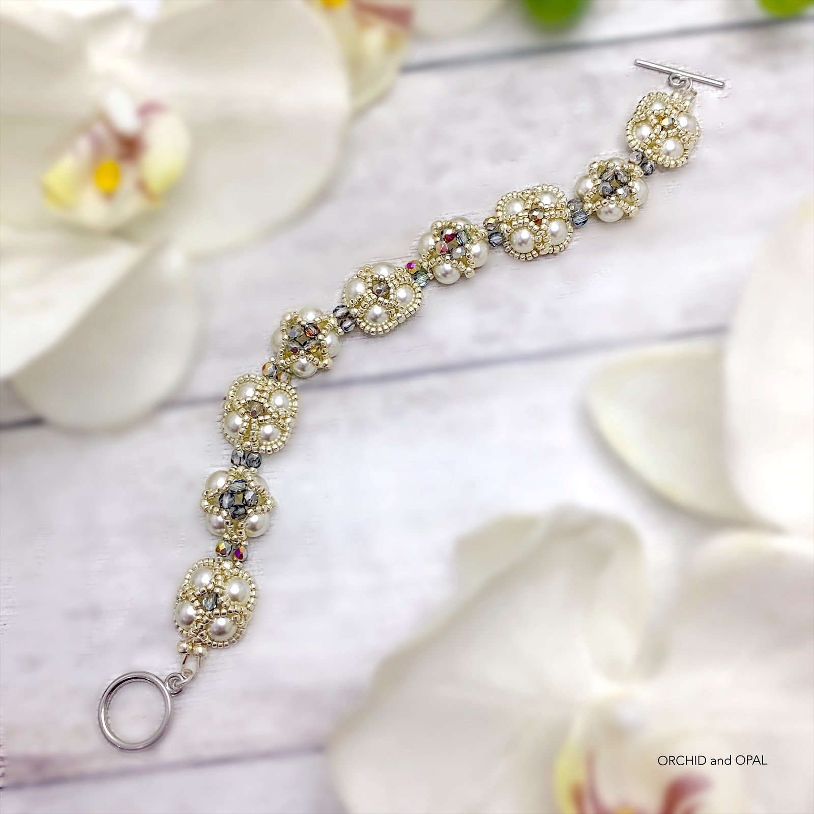 Digital Beading Pattern – South Seas Pearl and Seed Bead Bracelet product image (4)