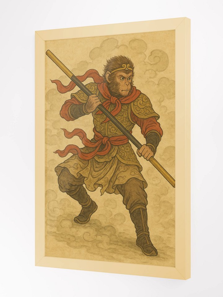 Monkey King Warrior - Wood Framed product image (2)