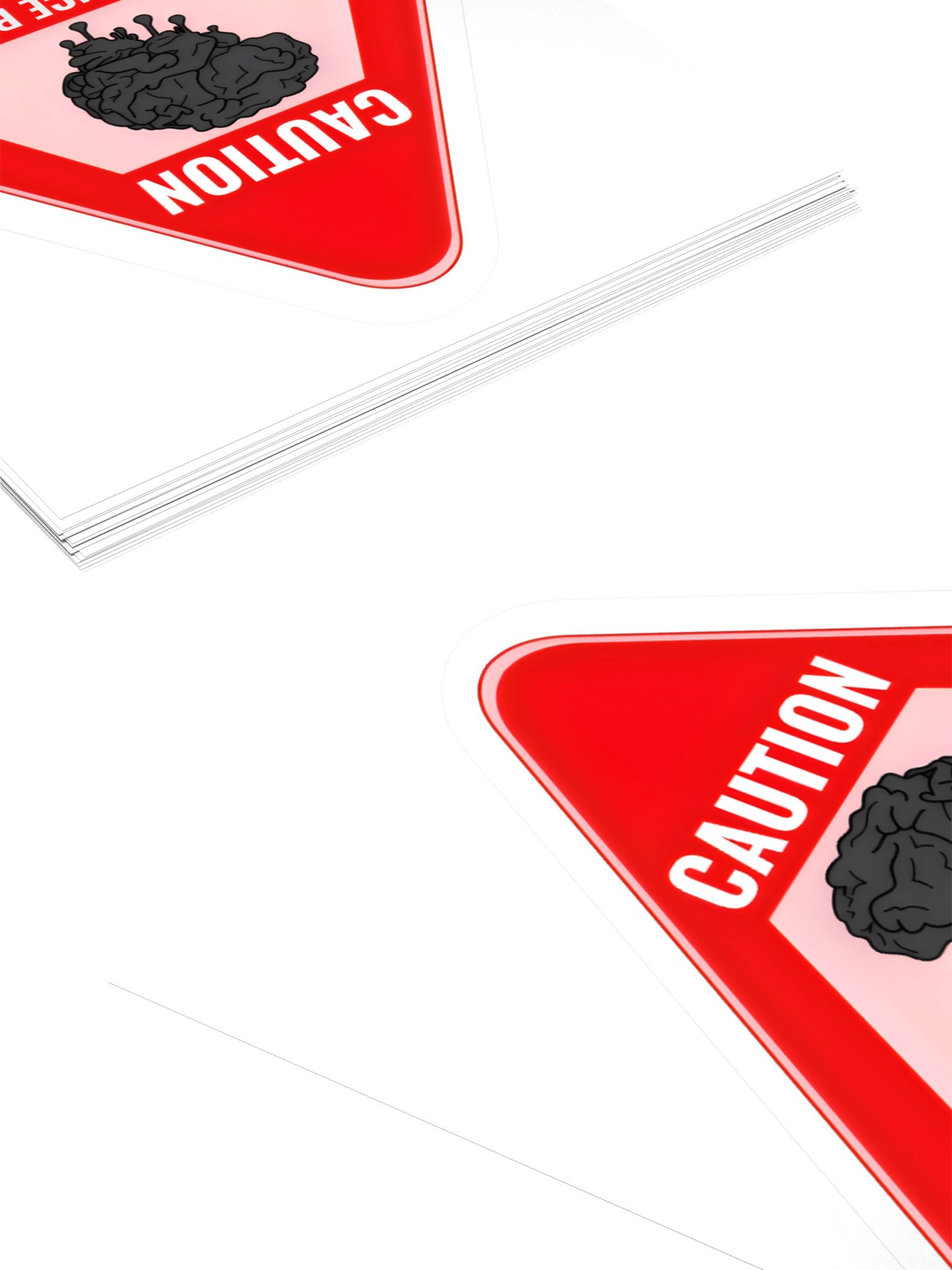 Caution: Brain Melt Sticker product image (5)
