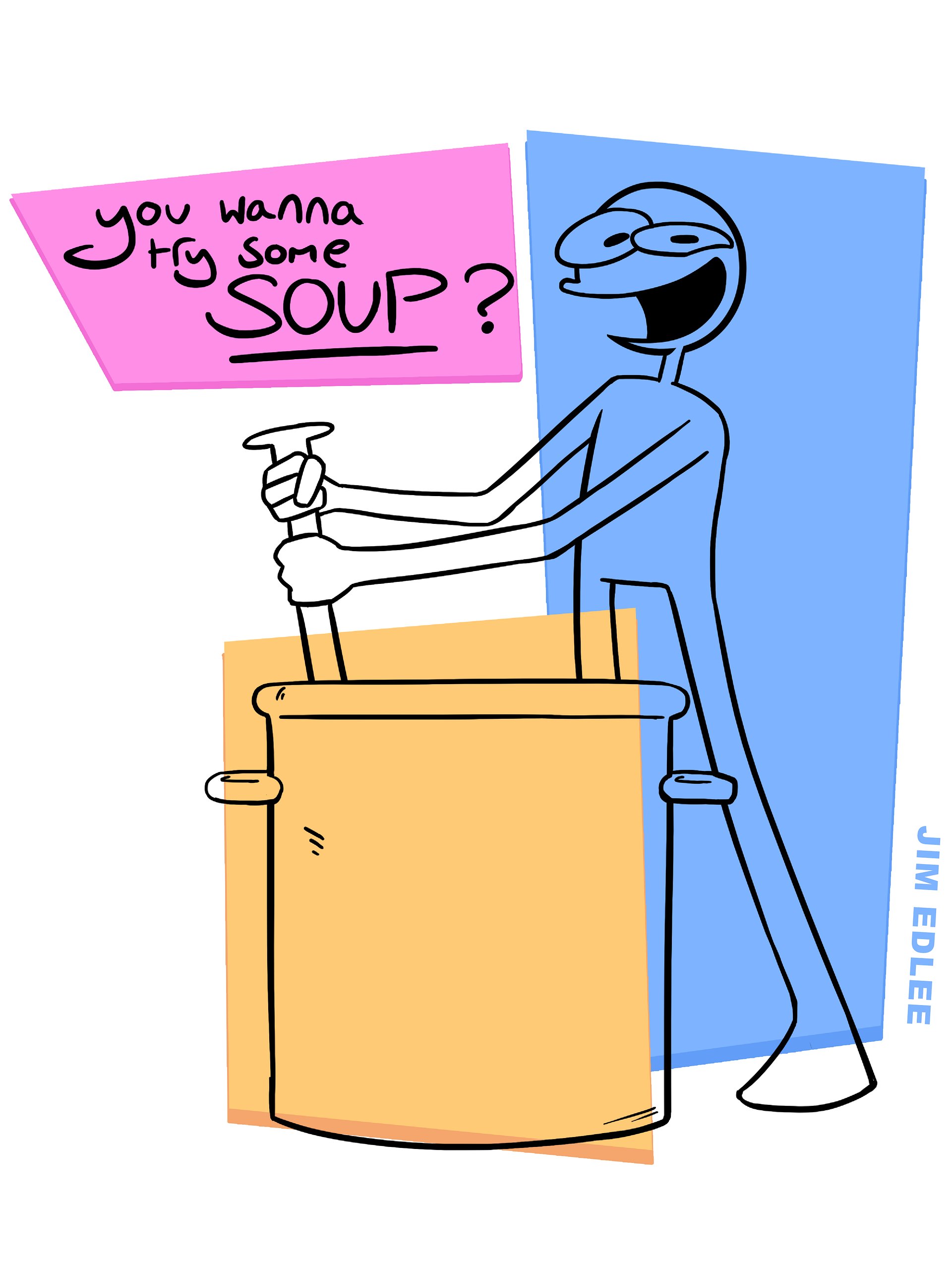 Blue Guy NO SOUP T-Shirt product image (4)
