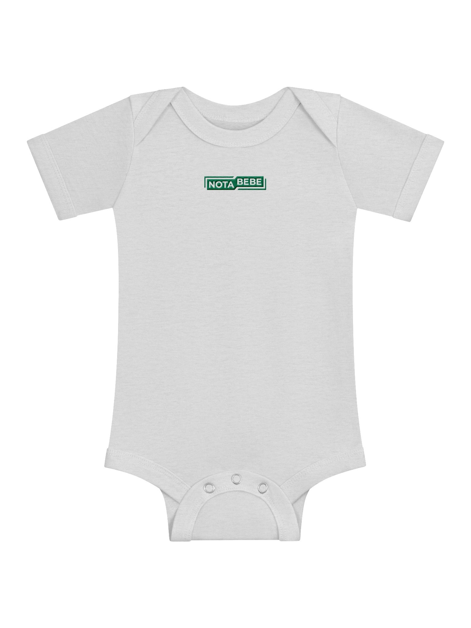 NOTABEBE Green Logo Baby Onesie product image (1)