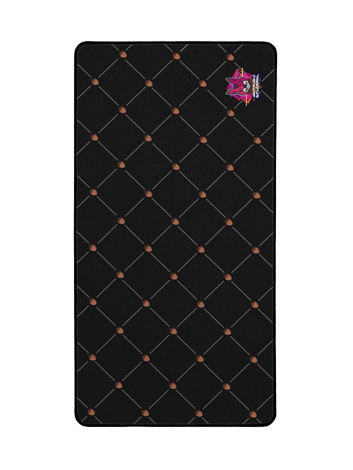 Neon Crest Lattice Desk Mat — 15.5×31.5 product image (2)