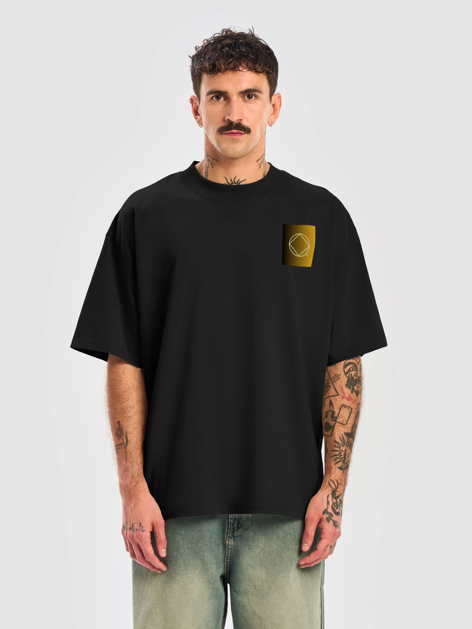 Golden Logo Oversized Tee product image (5)