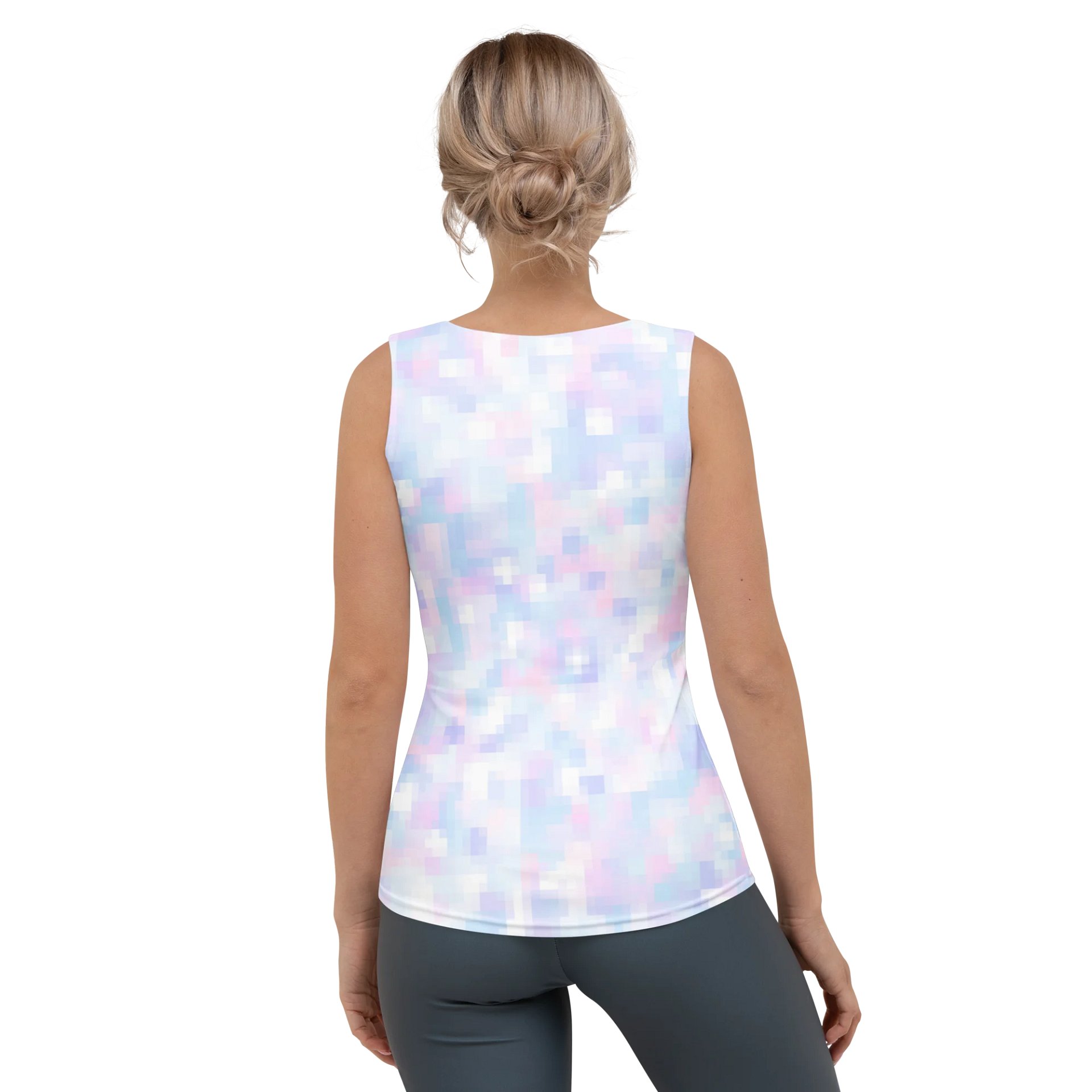 So Much Like Pink Vaporwave Fitted Tank product image (2)
