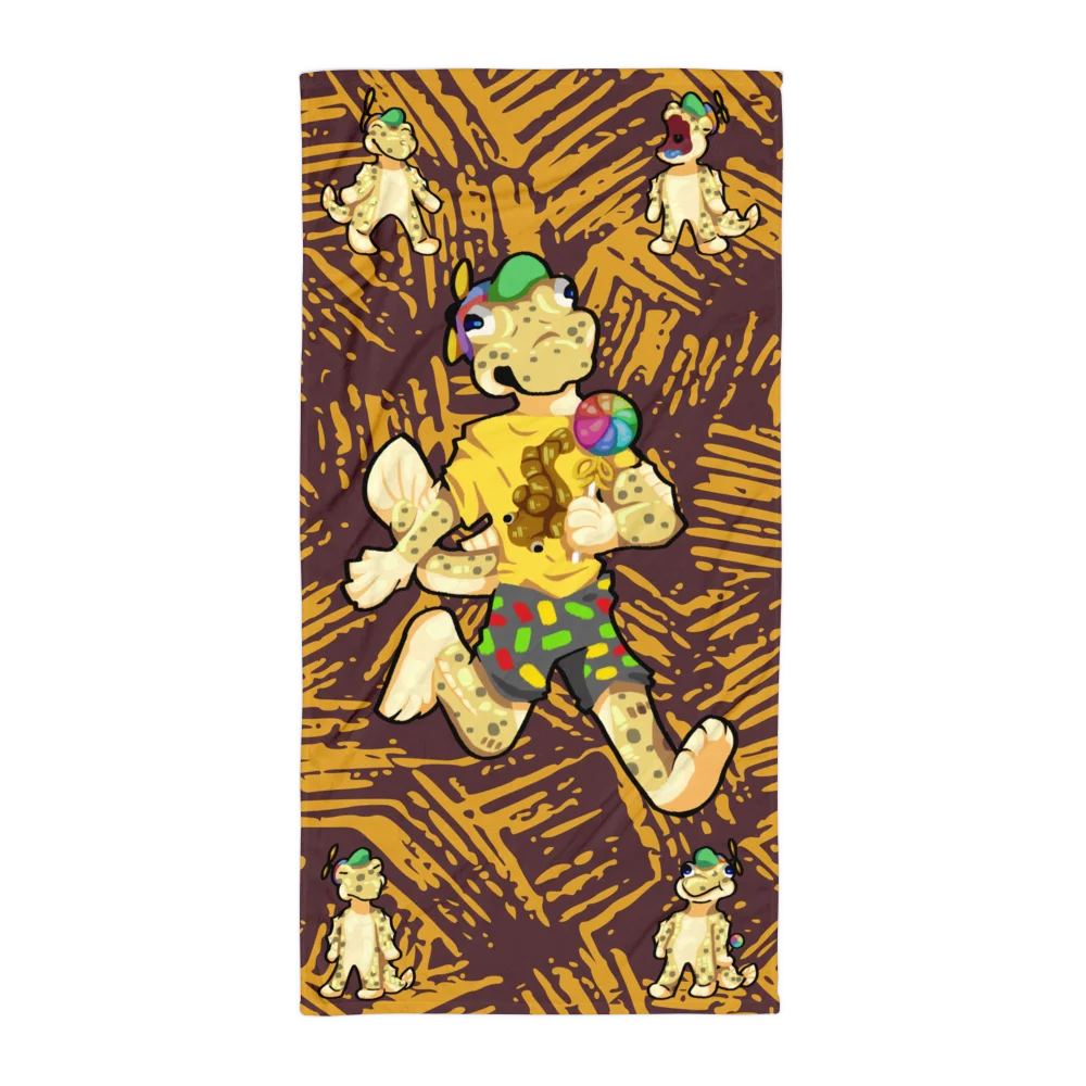 Yellow Skipper Beach Towel product image (1)