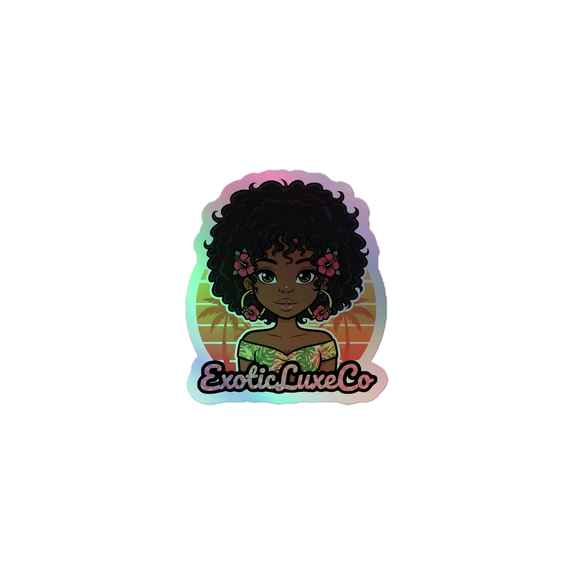 Exotic Luxe Gal Holographic Sticker product image (1)