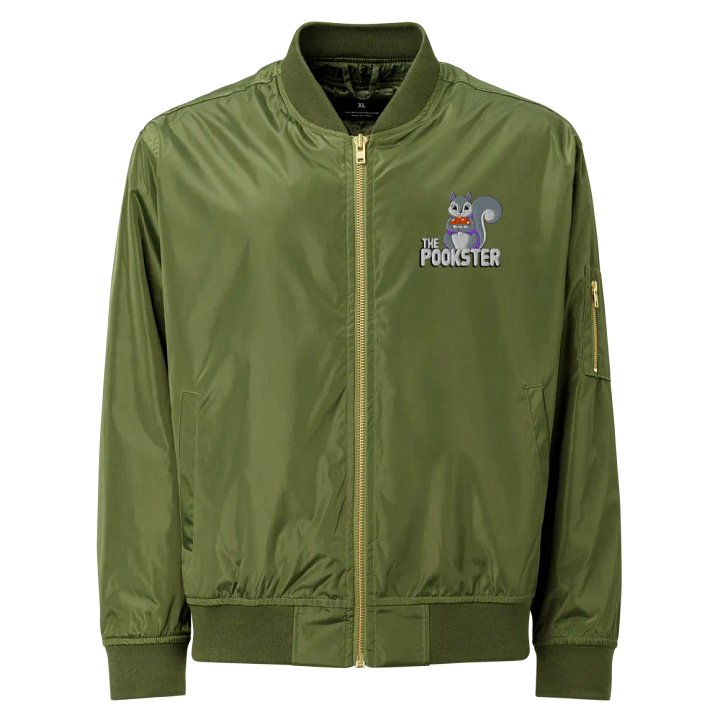 embroidered Pookster's Mushroom Bomber Jacket product image (1)