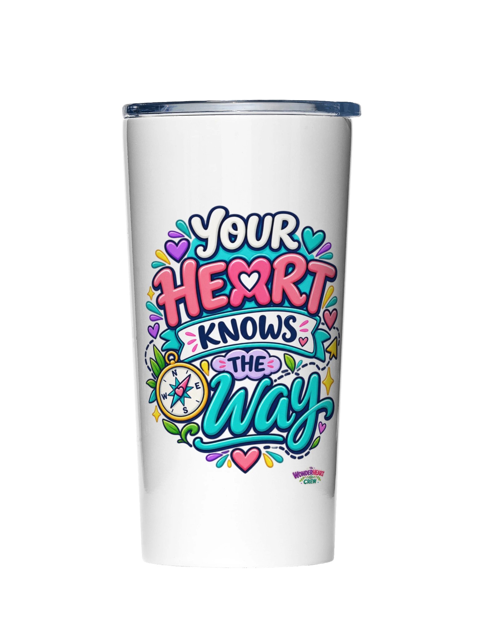 20oz Stainless Steel Inspirational Tumbler - Your Heart Knows The Way product image (1)