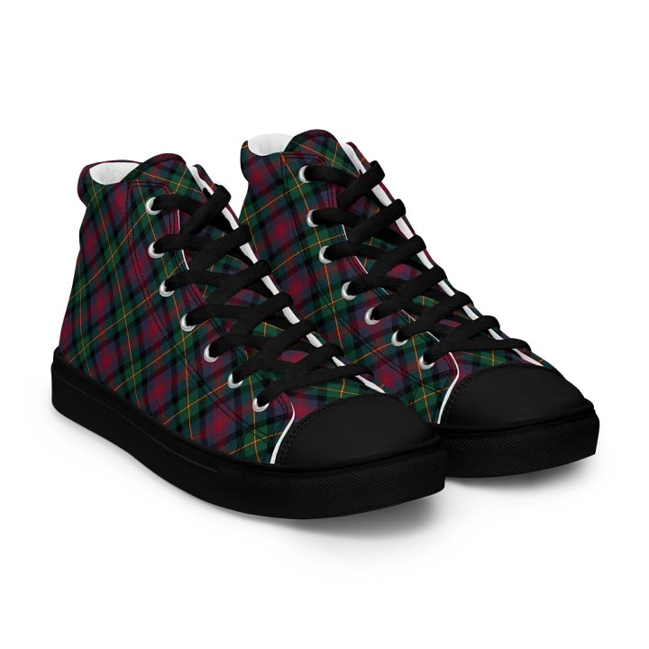 Logan Tartan Men's High Top Shoes product image (1)