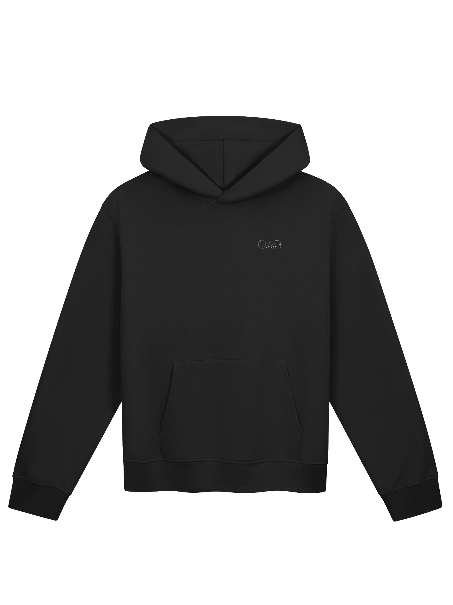 HUSH HOODIE WHITE LOGO product image (1)