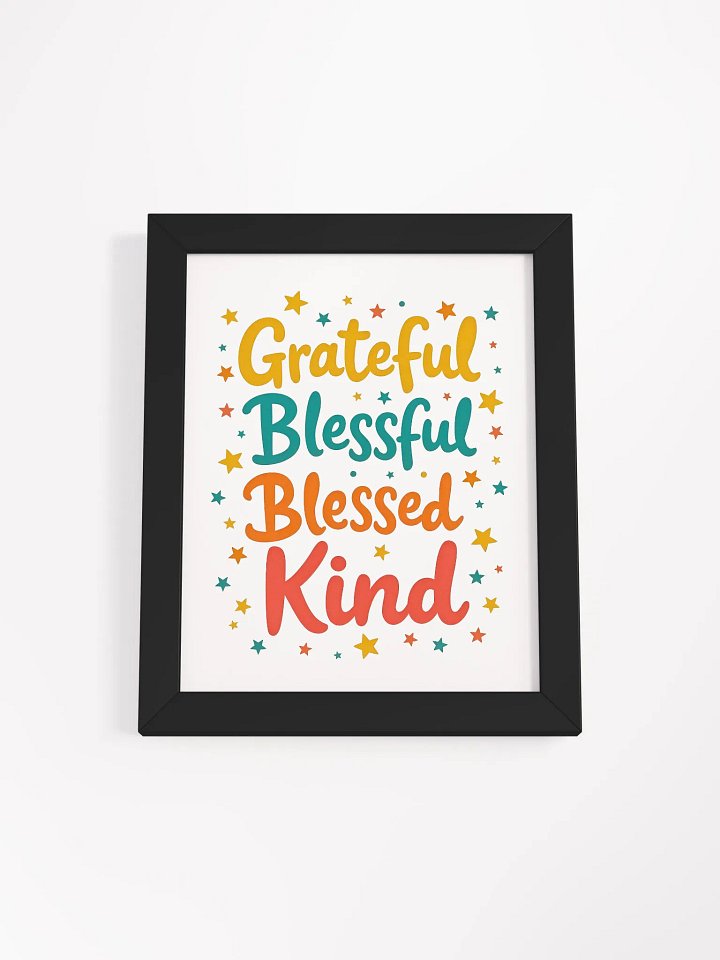 Blessed Words Framed Poster product image (1)
