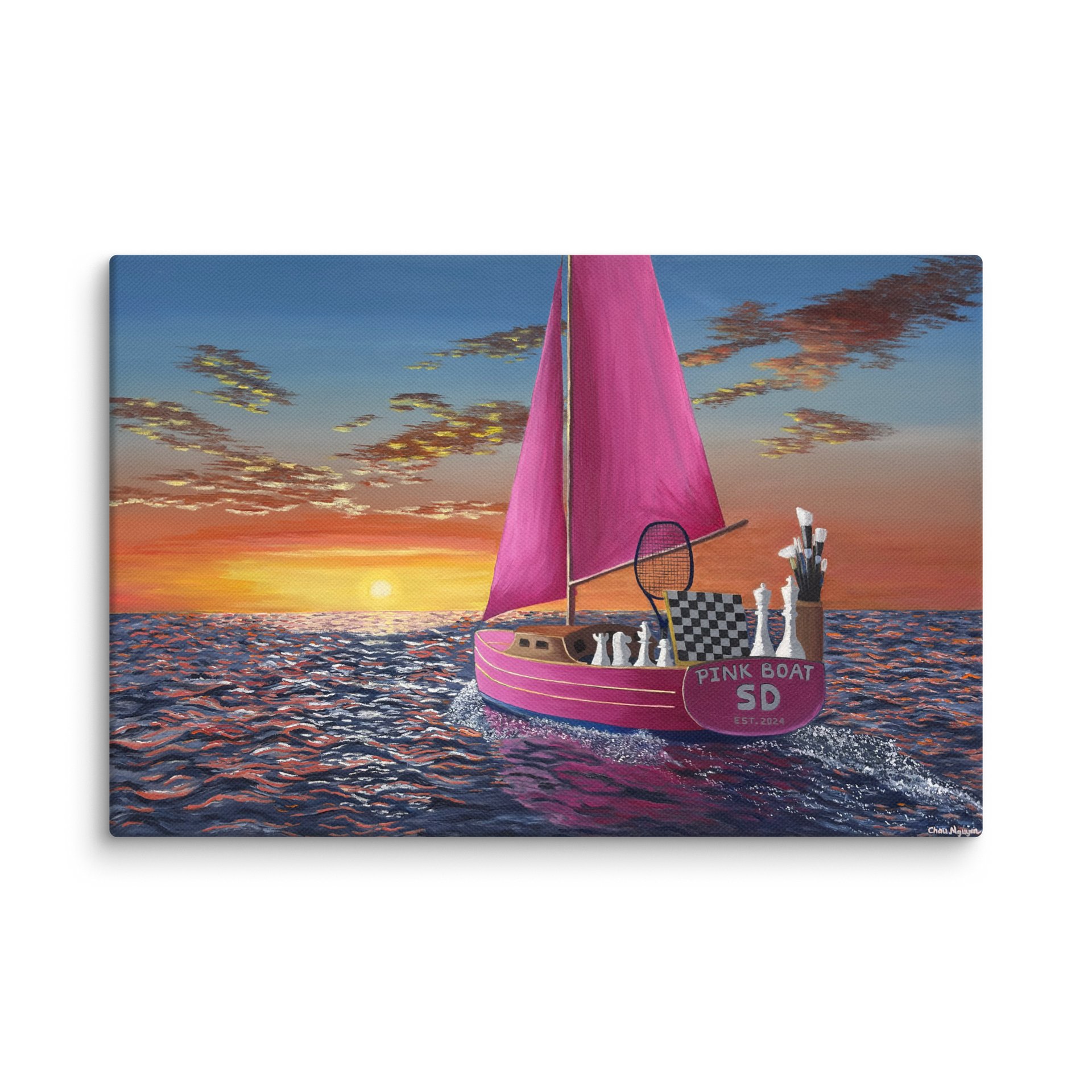 Pink Boat SD - Canvas Print product image (1)