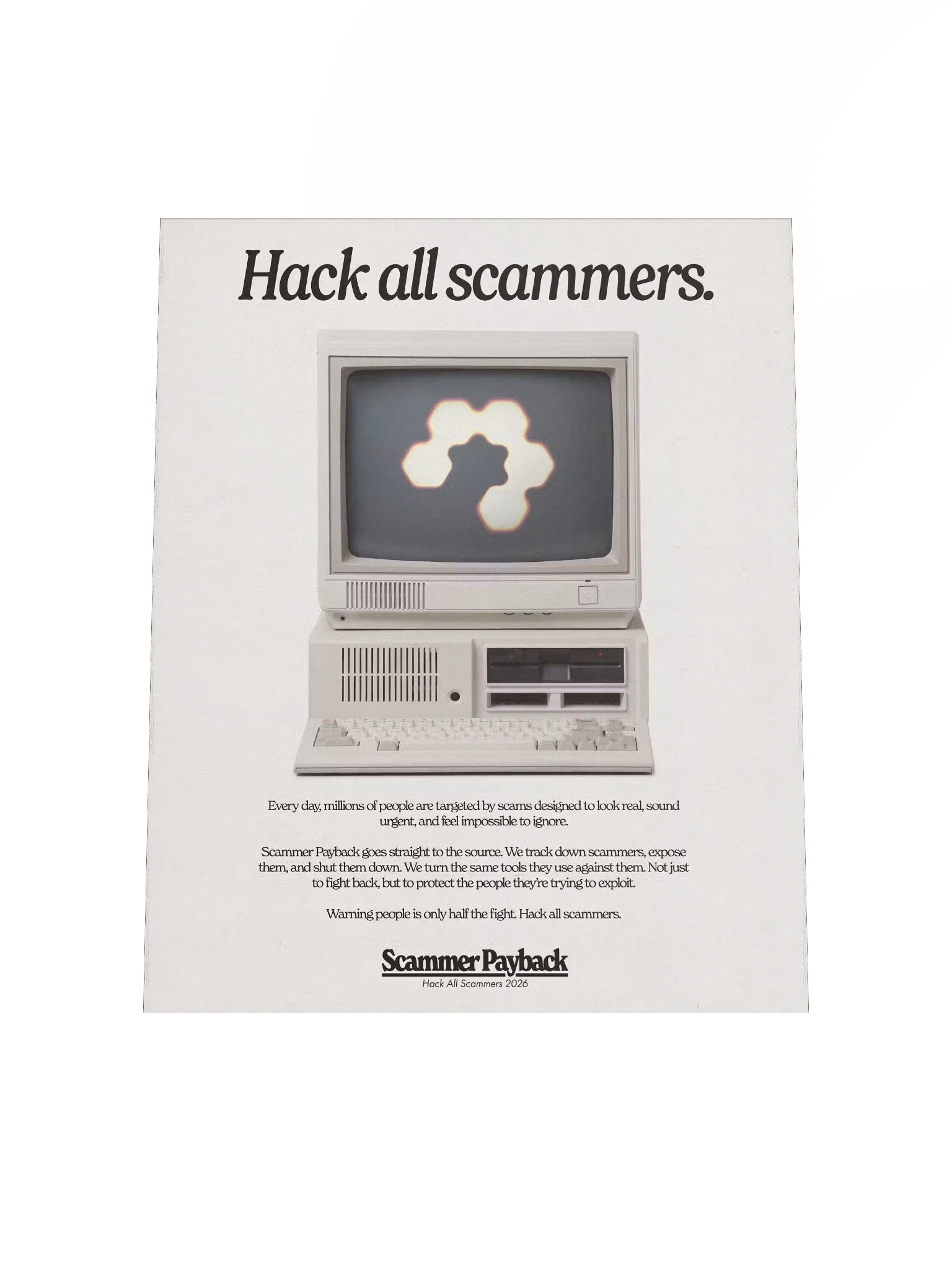 Hack All Scammers (90's Poster) product image (4)
