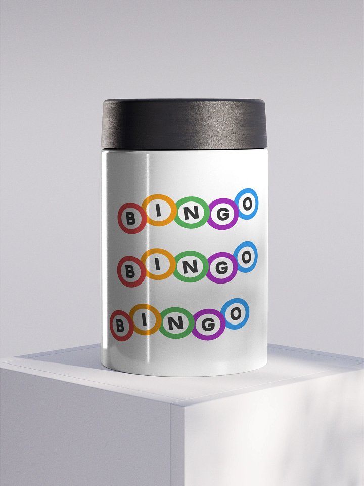 Stainless Steel Bingo Ball Coozie product image (1)