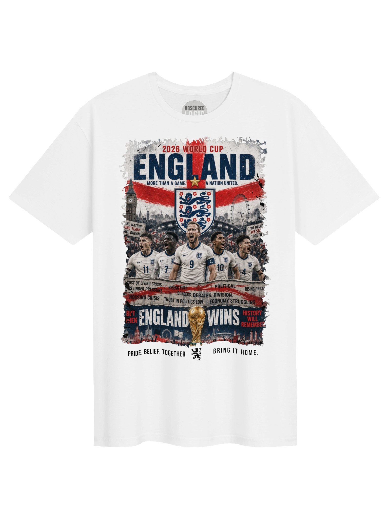 England 2026 World Cup Unity Poster Tee product image (1)