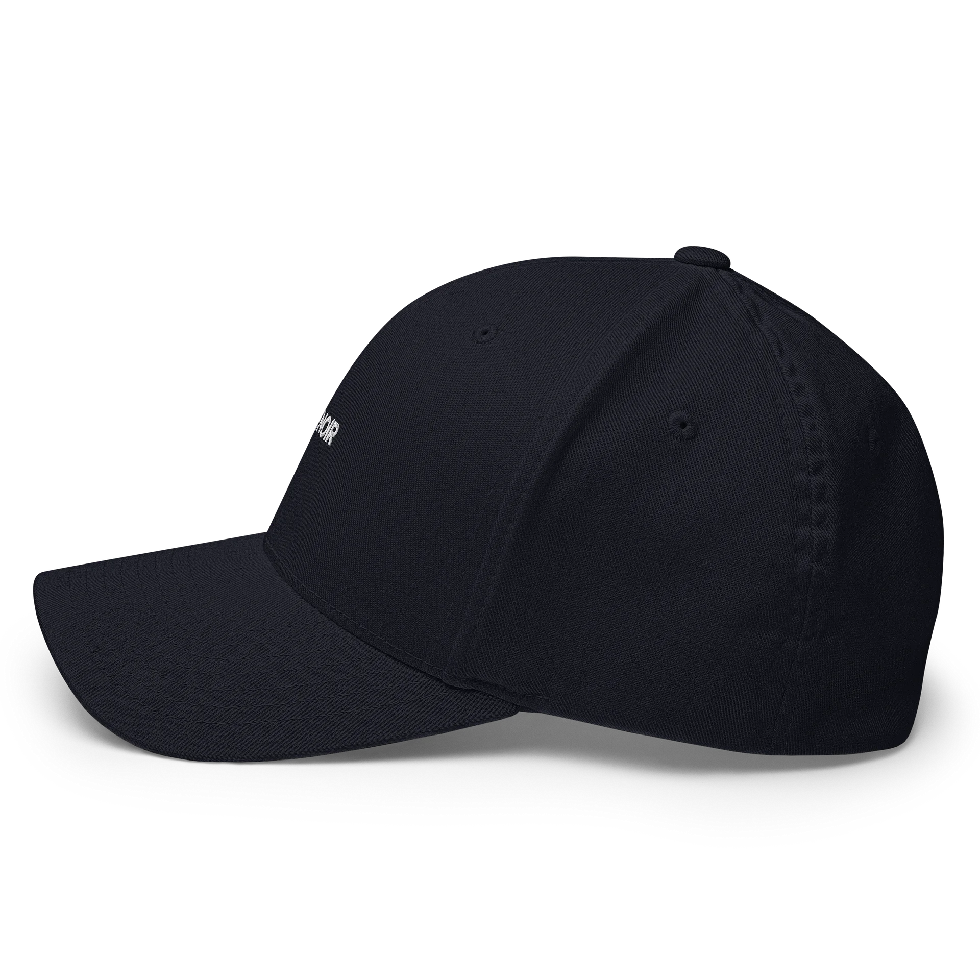 AZHÉNOIR Embroidered Flexfit Structured Cap — Black product image (4)