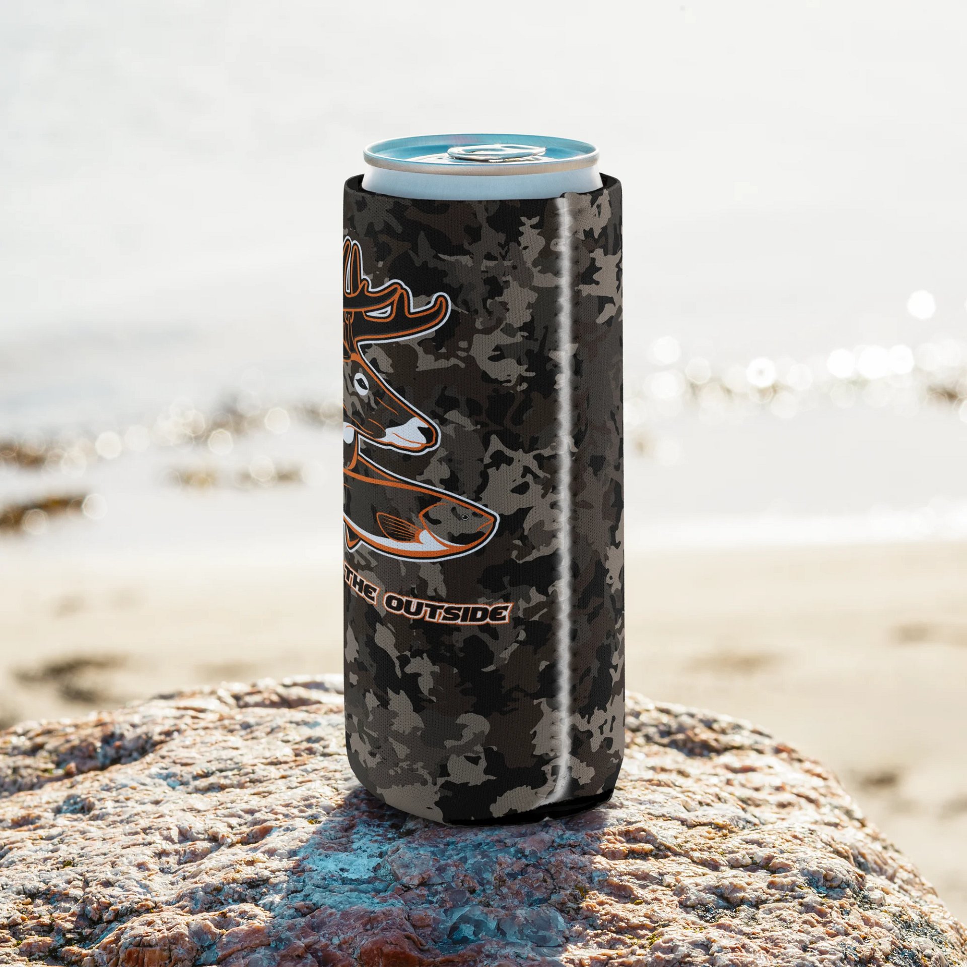 Custom Camo W/ Orange Coozie product image (17)