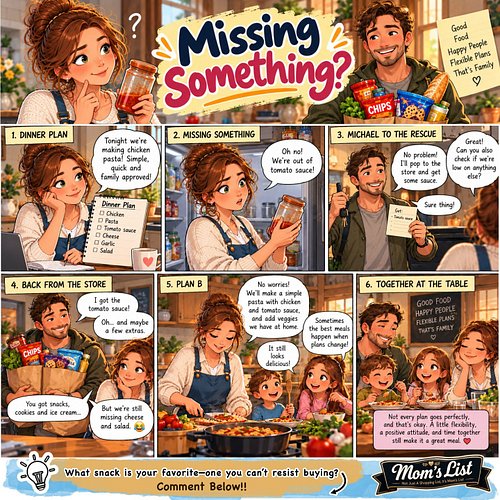 Dinner plans don’t always go exactly to plan. 😅 Ann discovers they’re out of tomato sauce, Michael volunteers for a quick sho...
