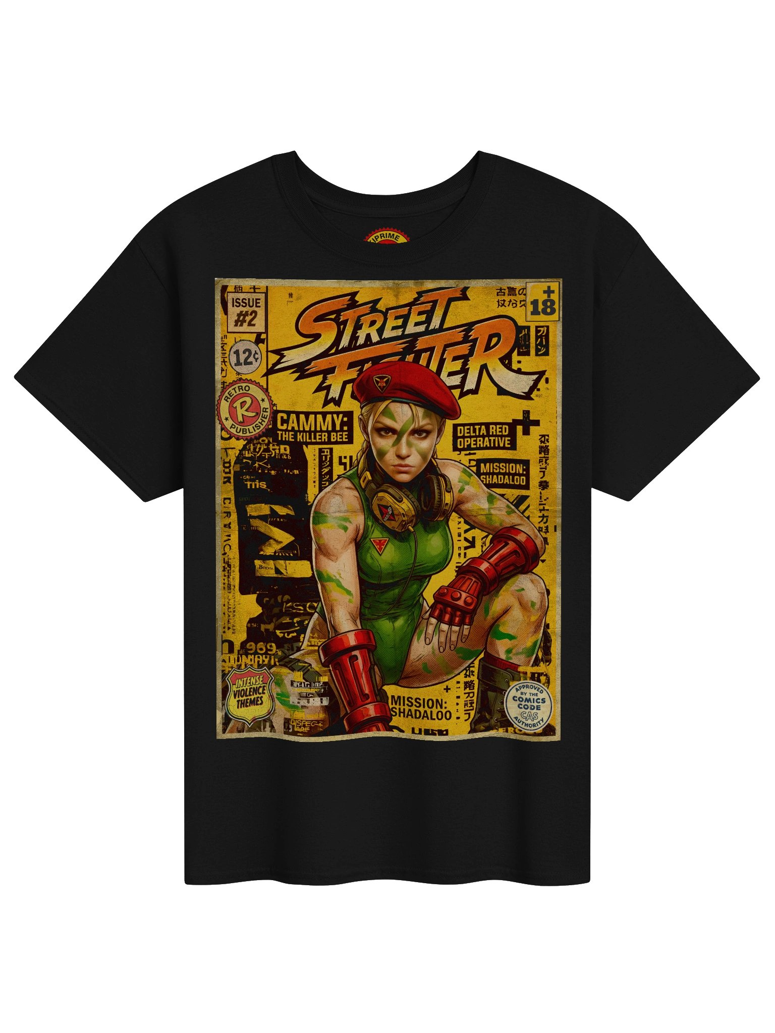 Street Fighter Classic Cammy Comic Art T-Shirt product image (1)