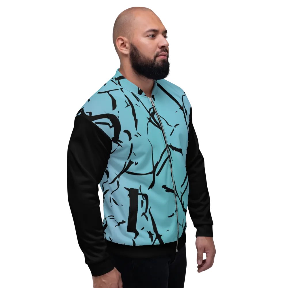 All-Over Print Bomber Jacket by Sublicolor 144 /Enigma Blue product image (5)