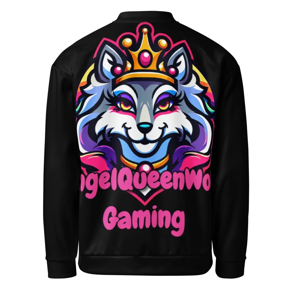 AngelQueenWolf Print Bomber Jacket product image (4)