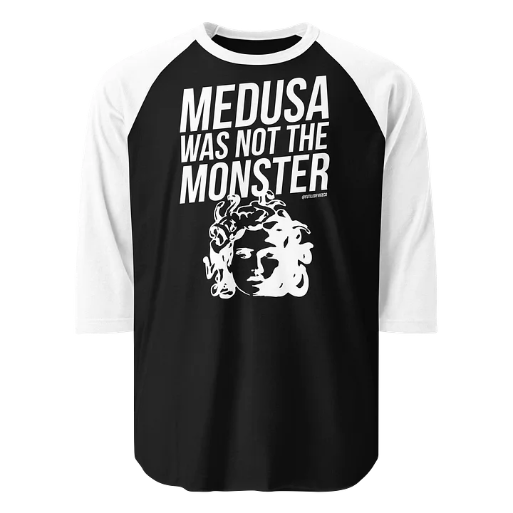 FUTILE DEVICE: MEDUSA WAS NOT THE MONSTER (BASEBALL TEE) product image (1)