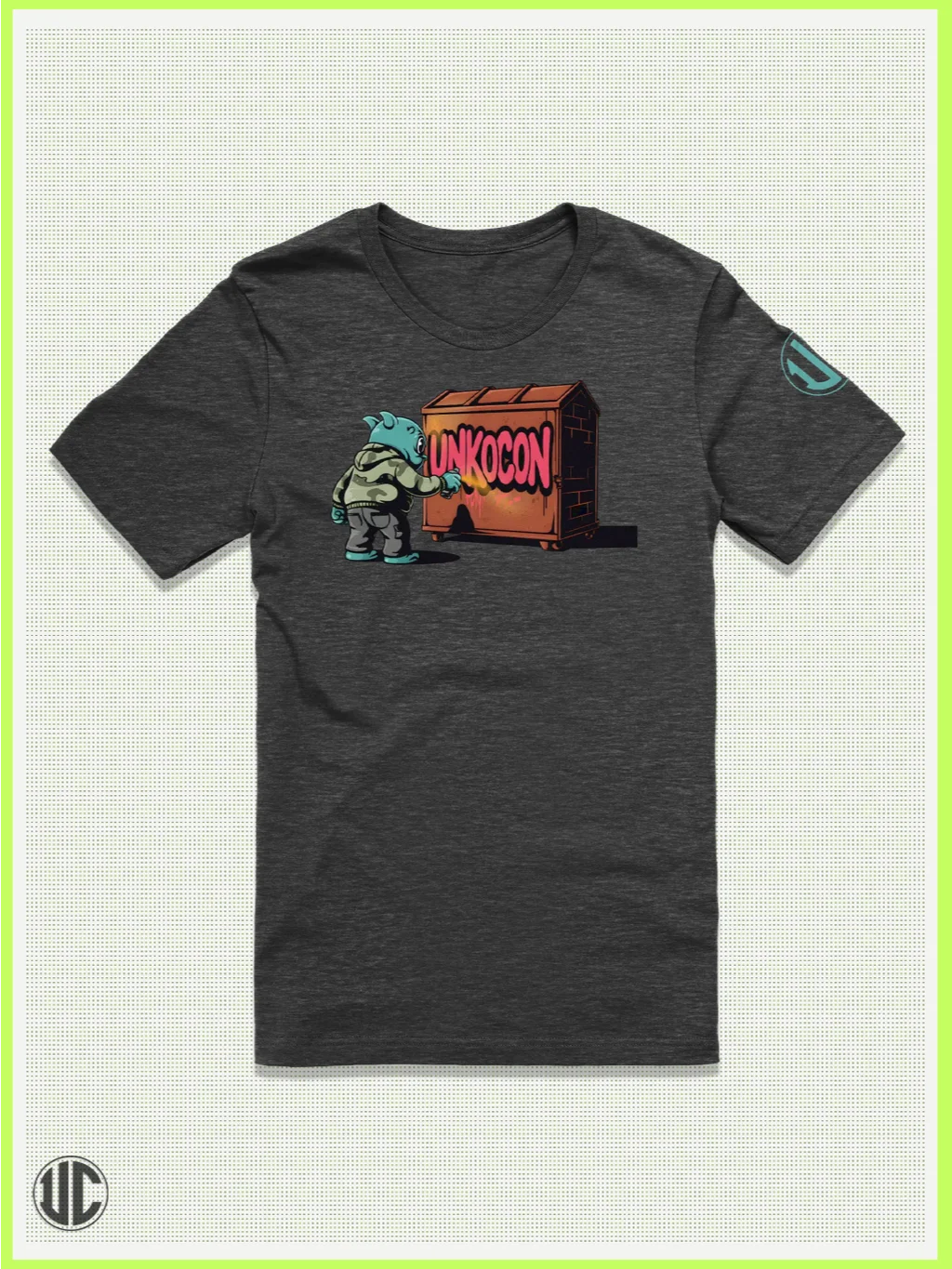 UnkoCon Graff Monster – Dumpster Tag Streetwear Graphic Tee product image (1)